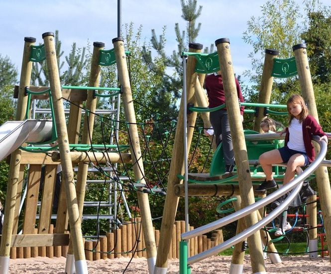 Orchard playground equipment