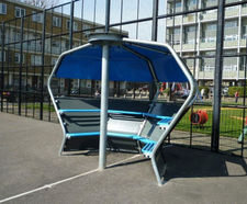 Pod - modular steel youth shelter for parks and playgrounds