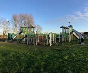 Large bespoke multi-play unit for re-vamped play area