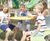 Blossom Table with Bean and Pod Bench - wheelchair-accessible 1