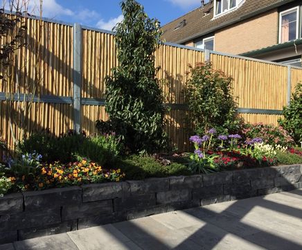 BambooWall® garden screens with bamboo canes