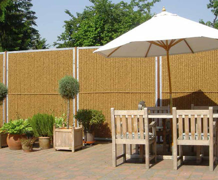 Kokowall® garden screen with coconut fibre