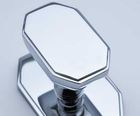 Curzon art deco brass mortice door knob