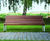 Portiqoa Park Bench - aluminium and wood outdoor seating 1