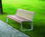 Portiqoa Park Bench - aluminium and wood outdoor seating 4