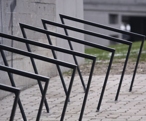 Edgetyre Bicycle Stand - galvanised steel bike rack with protective rubber