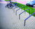 Edgetyre Bicycle Stand - galvanised steel bike rack with protective rubber 10