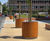 Florium Planter - steel and timber outdoor planter for public spaces 8