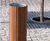 Nanuk Litter Bin - outdoor steel and wood litter bin for public spaces 5