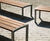 Miela cast aluminium park bench with wooden slats 2