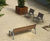 Miela cast aluminium park bench with wooden slats 5
