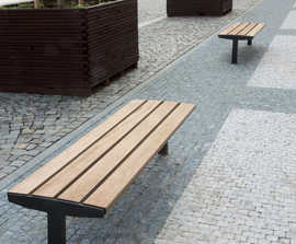 Vera Solo outdoor bench
