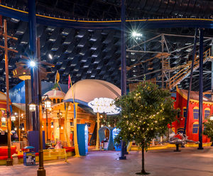 Custom benches and litter bins for new theme park