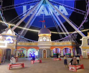 Carnival-themed bins and solar benches for Dubai funfair