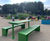 Colourful street furniture for Stormont play park refurb 5