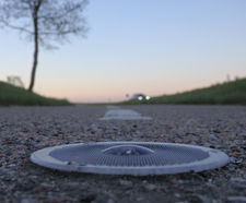 Solar Eye solar-powered road stud lights for rural roads