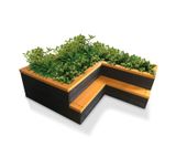 Recycled Plastic Raised Planter Bed With Seat - on this page