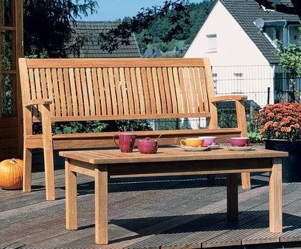 Monaco teak outdoor seat