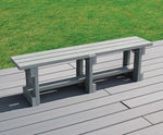 Backless Bench - 100% recycled plastic outdoor seating for public spaces