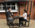 Recycled plastic 4-seater picnic table and benches with canopy 2