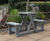 Recycled plastic two-person picnic table 2