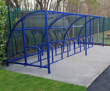 Kimmeridge - steel cycle shelter for 6, 12 or 18 bikes