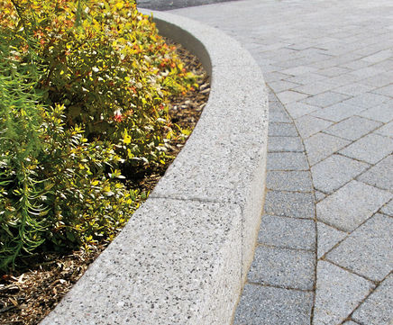 Fusion - contemporary granite aggregate concrete kerb 