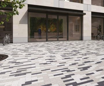 Artro - modern linear concrete block paving, 220x55x80mm