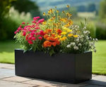 Zinc Galvanised Trough Metal Planter with multiple colour options