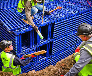 Q-Bic stormwater management system for new London park