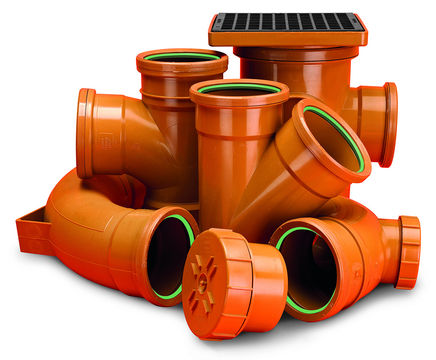 Wavin OsmaDrain - plastic underground drainage pipes and fittings system