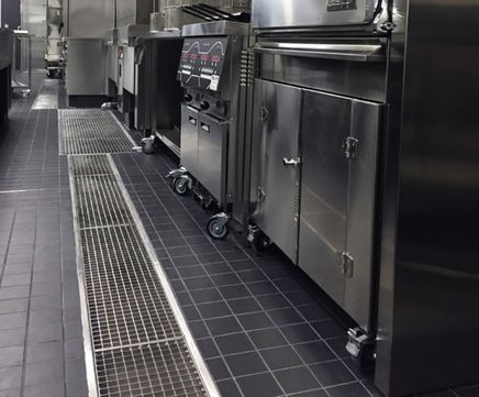 500mm Channels for Commercial Kitchen Drainage