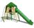 Tree House with Plastic Tube Slide - plastic playground climbing unit 1