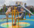 Swirl Inclusive Roundabout - wheelchair accessible playground spinner steel 2