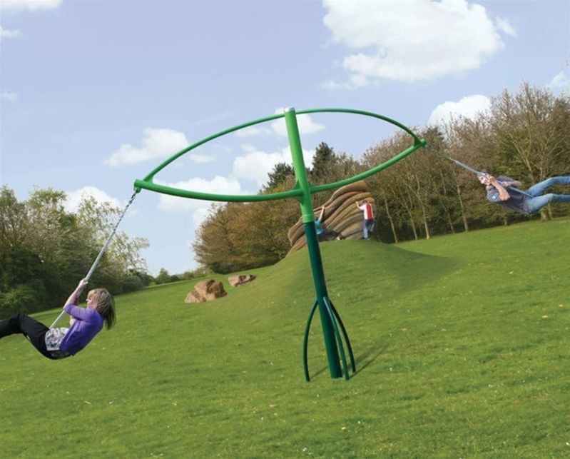 Hurricane rotating swing Wicksteed Playgrounds ESI External Works
