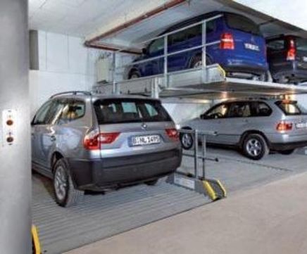 Parklift - steel car parking lift for maximising parking spaces