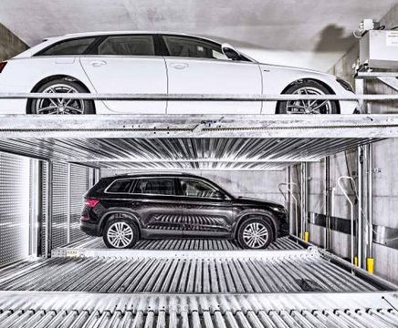 Combilift - modular steel car parking system for maximising vehicle storage