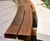 Stave 4-Slat Wall Seat - hardwood wall-mounted public seating 4