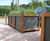 Versailles Slate Planter - hardwood and slate outdoor planter for streets 4