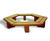 Hexagonal hardwood tree seat 2