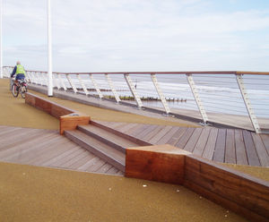 Hardwood timber decking