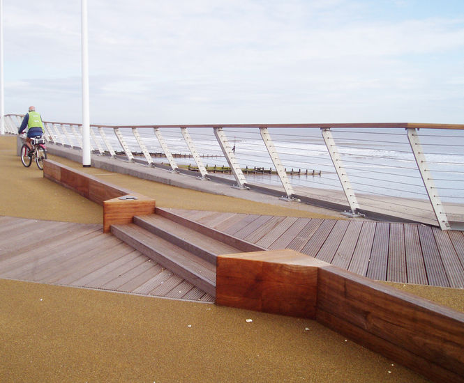 Hardwood timber decking