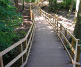 Hardwood timber raised boardwalks - on this page