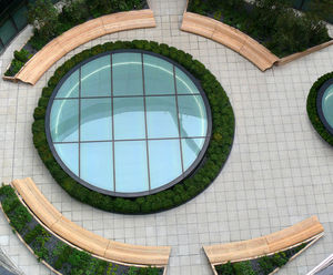 Bespoke seating and planters, More London Development