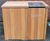 LBSH 112 square lockable hardwood litter bin 0