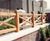 Cross Brace timber post and rail fencing 2