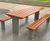 Burlington hardwood timber picnic table and bench set 0