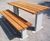 Burlington hardwood timber picnic table and bench set 2