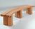 Type 2 curved hardwood timber bench 2