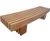 Type 8 curved hardwood timber bench 0